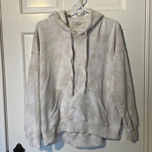 Small aerie green/beige/white hoodie